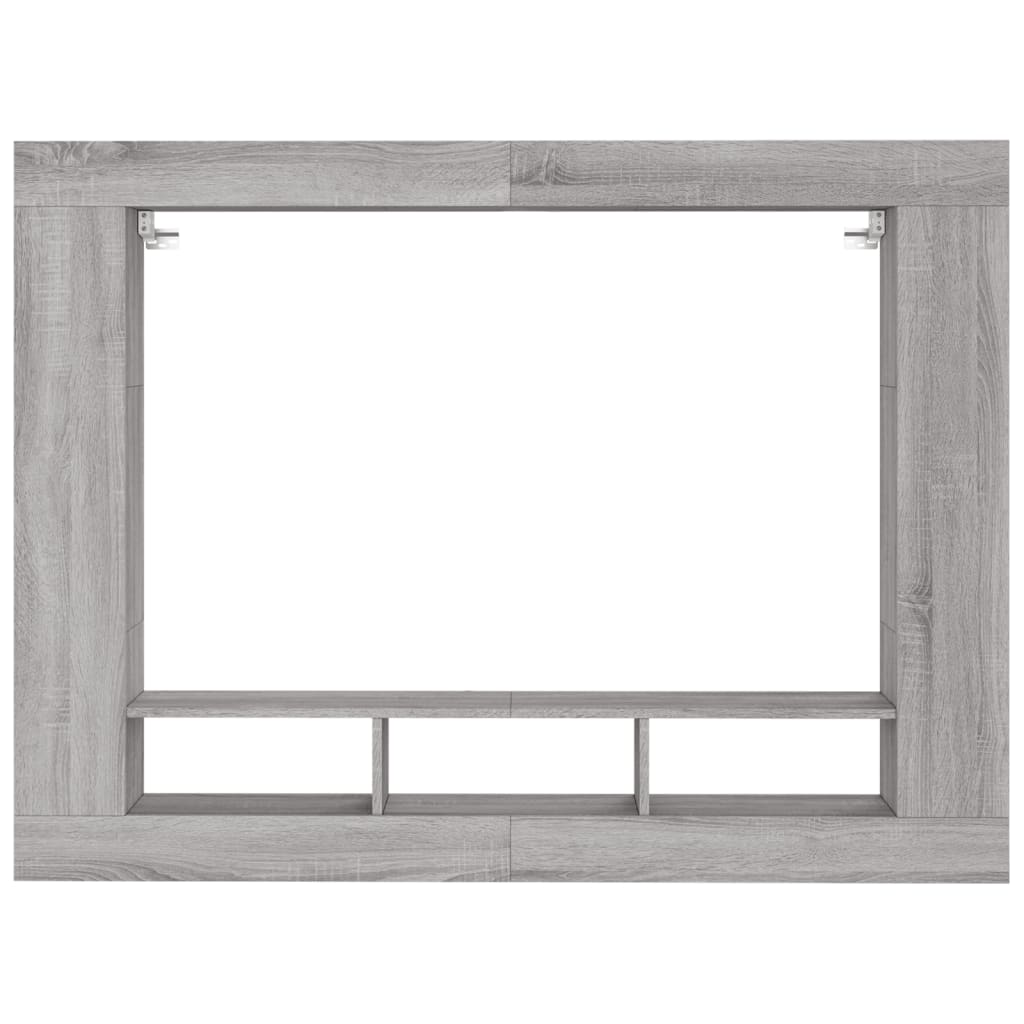 Meuble TV sonoma gris 152x22x113 cm bois d'ingénierie