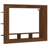 Meuble TV chêne marron 152x22x113 cm bois d'ingénierie