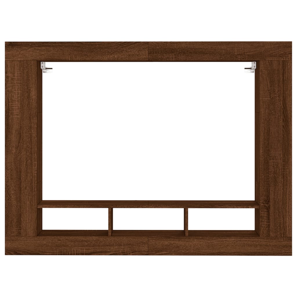 Meuble TV chêne marron 152x22x113 cm bois d'ingénierie