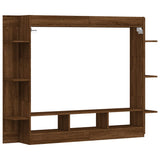 Meuble TV chêne marron 152x22x113 cm bois d'ingénierie