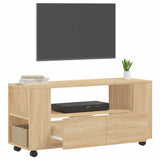 Meubles TV chêne sonoma 102x34,5x43 cm bois d'ingénierie