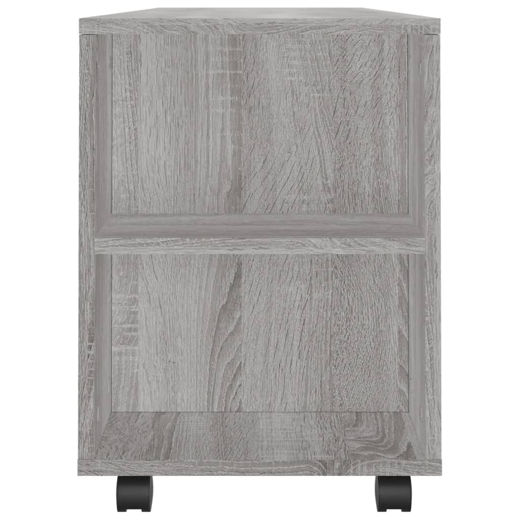 Meuble TV sonoma gris 102x34,5x43 cm bois d'ingénierie