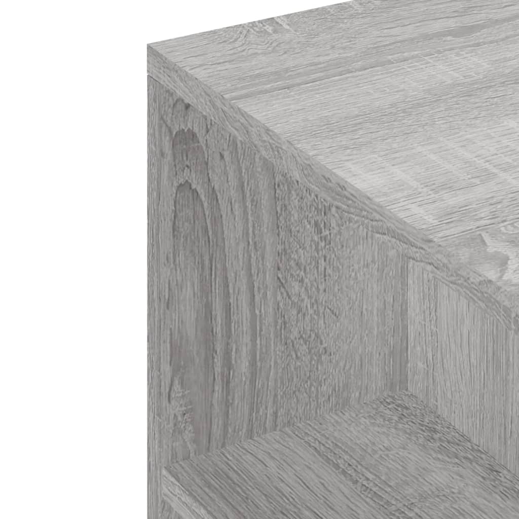 Meuble TV sonoma gris 102x34,5x43 cm bois d'ingénierie