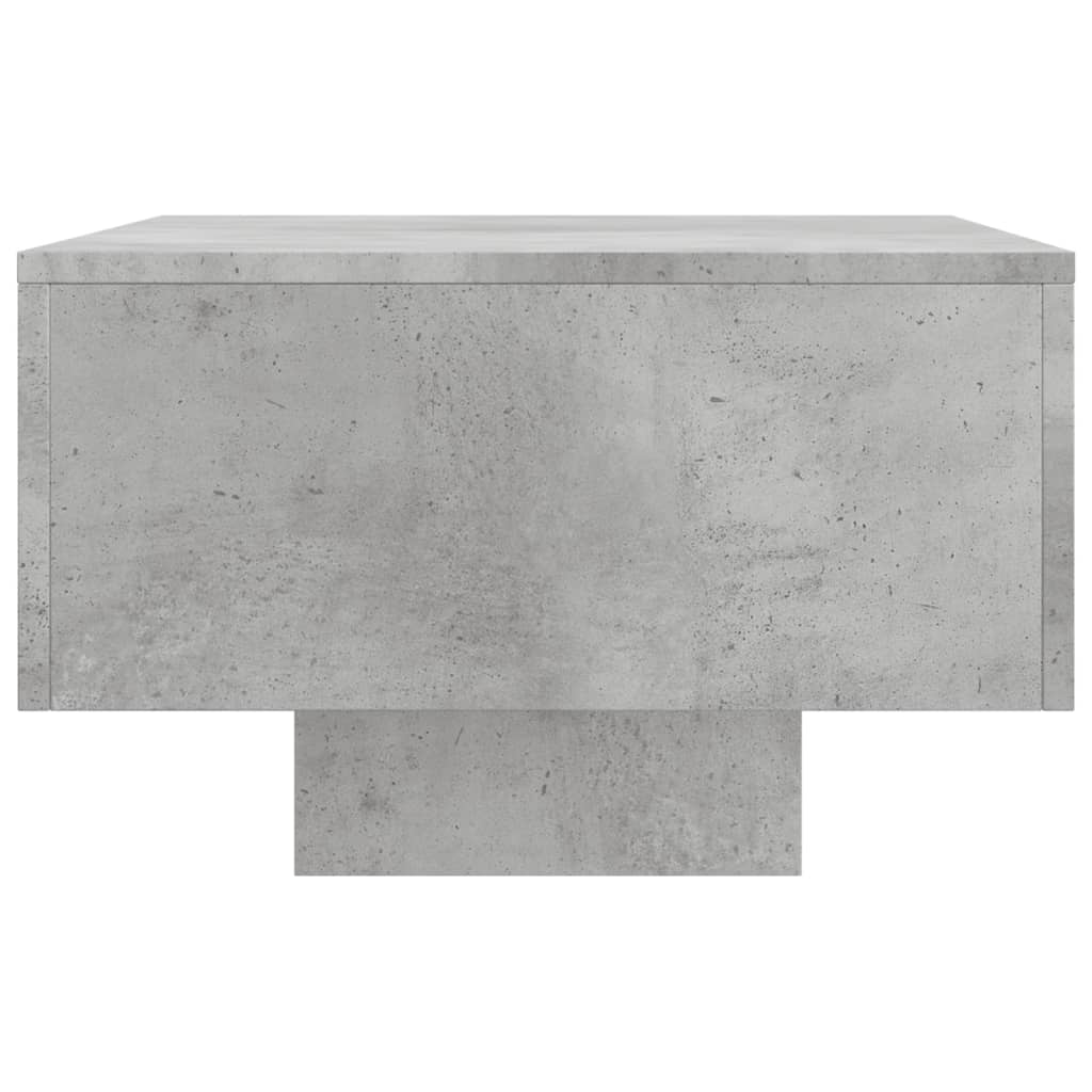 Table basse gris béton 100x49,5x31 cm bois d'ingénierie