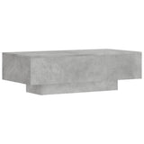 Table basse gris béton 100x49,5x31 cm bois d'ingénierie