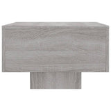 Table basse sonoma gris 100x49,5x31 cm bois d'ingénierie