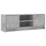 Meuble TV gris béton 102x30x37,5 cm bois d'ingénierie