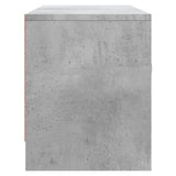 Meuble TV gris béton 102x30x37,5 cm bois d'ingénierie