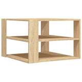 Table basse chêne sonoma 59,5x59,5x40 cm bois d'ingénierie