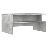 Betongrauer Couchtisch 90x55x42,5 cm, Holzwerkstoff