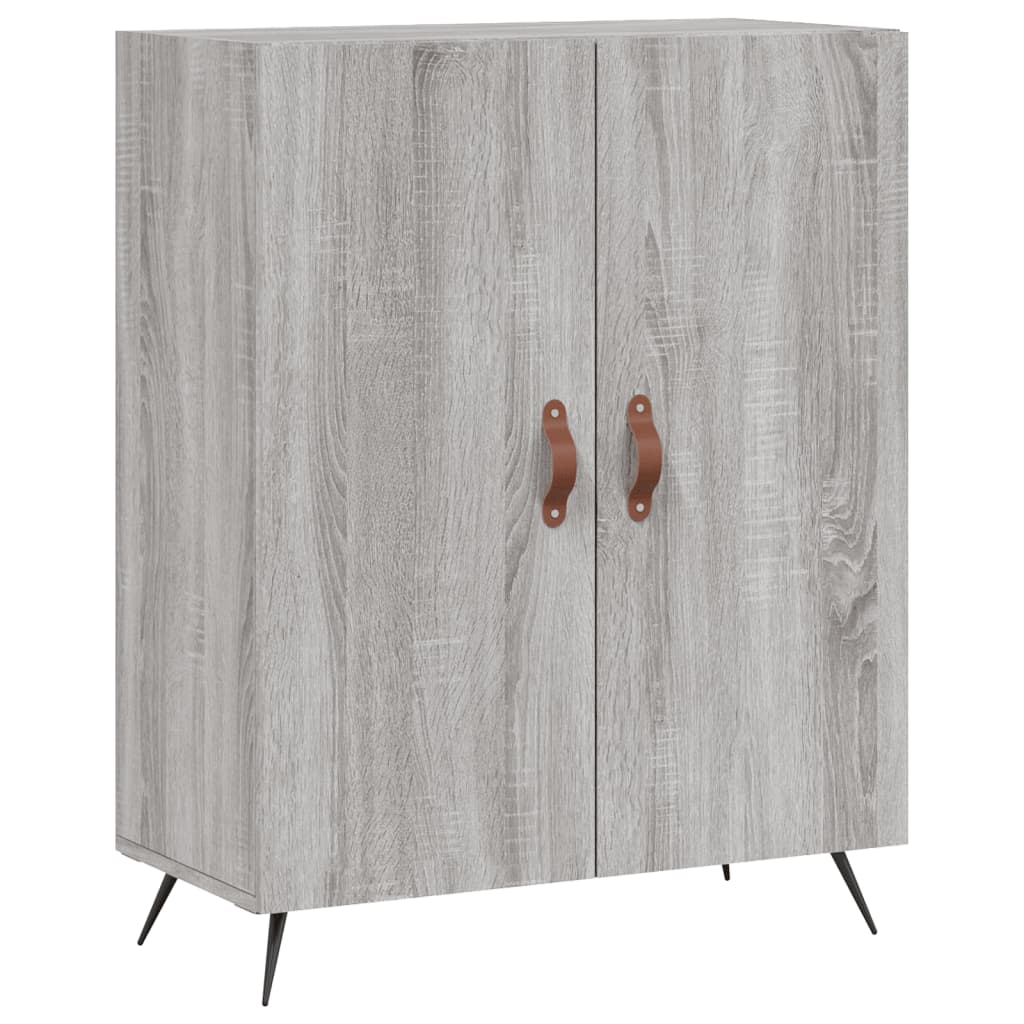 Sonoma hohes Sideboard grau 69,5x34x180 cm Holzwerkstoff