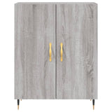 Buffet haut Sonoma gris 69,5x34x180 cm Bois d'ingénierie