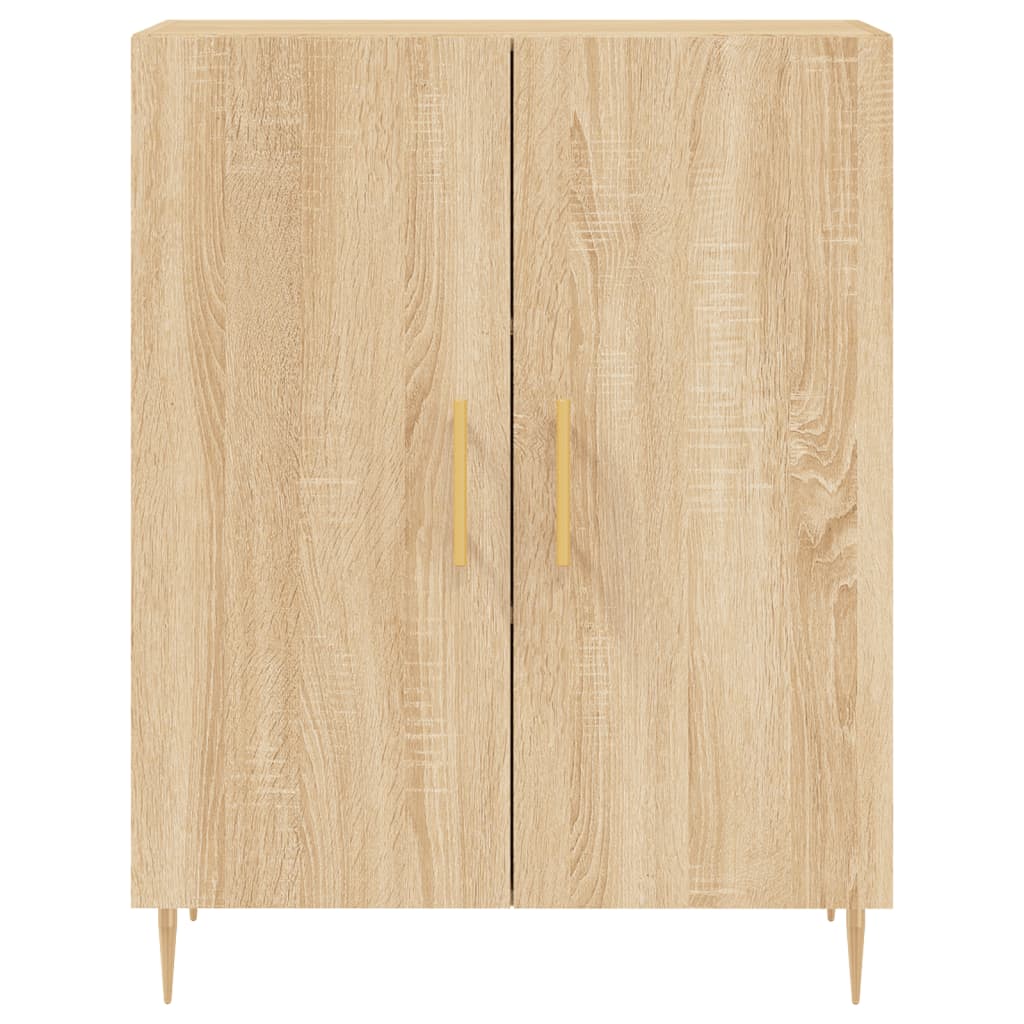 High sideboard Sonoma oak 69.5x34x180 cm Engineered wood