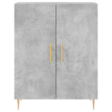 High sideboard Concrete gray 69.5x34x180 cm Engineered wood