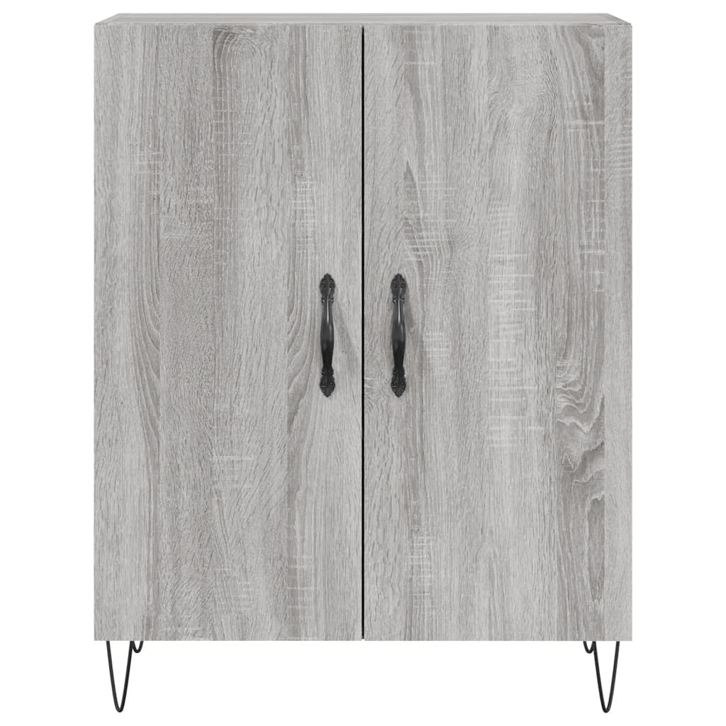 Buffet haut Sonoma gris 69,5x34x180 cm Bois d'ingénierie