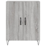 Buffet haut Sonoma gris 69,5x34x180 cm Bois d'ingénierie