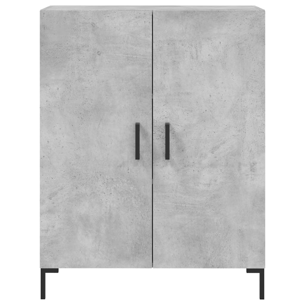 High sideboard Concrete gray 69.5x34x180 cm Engineered wood