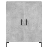 High sideboard Concrete gray 69.5x34x180 cm Engineered wood