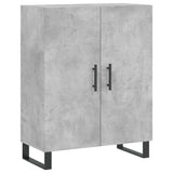 High sideboard Concrete gray 69.5x34x180 cm Engineered wood