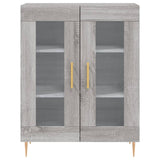 Buffet haut Sonoma gris 69,5x34x180 cm Bois d'ingénierie