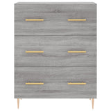 Buffet haut Sonoma gris 69,5x34x180 cm Bois d'ingénierie