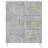 High sideboard Concrete gray 69.5x34x180 cm Engineered wood