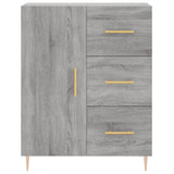 Sonoma high sideboard gray 69.5x34x180 cm Engineered wood