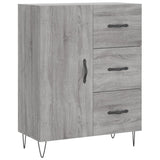 Buffet haut Sonoma gris 69,5x34x180 cm Bois d'ingénierie