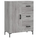 Buffet haut Sonoma gris 69,5x34x180 cm Bois d'ingénierie