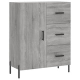 Buffet haut Sonoma gris 69,5x34x180 cm Bois d'ingénierie