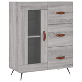 Sonoma high sideboard gray 69.5x34x180 cm Engineered wood