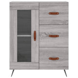 Sonoma high sideboard gray 69.5x34x180 cm Engineered wood