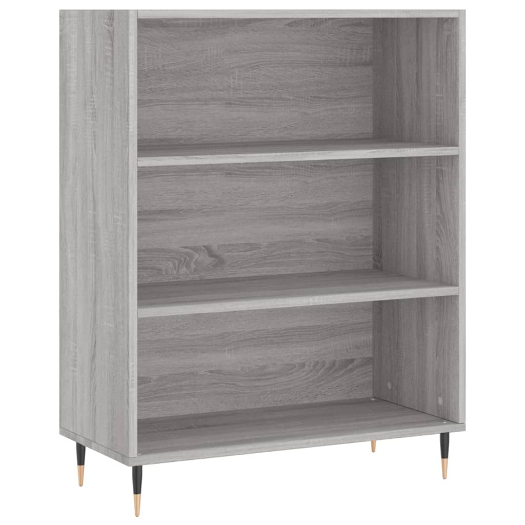 Sonoma graues Sideboard 69,5 x 32,5 x 180 cm, Holzwerkstoff