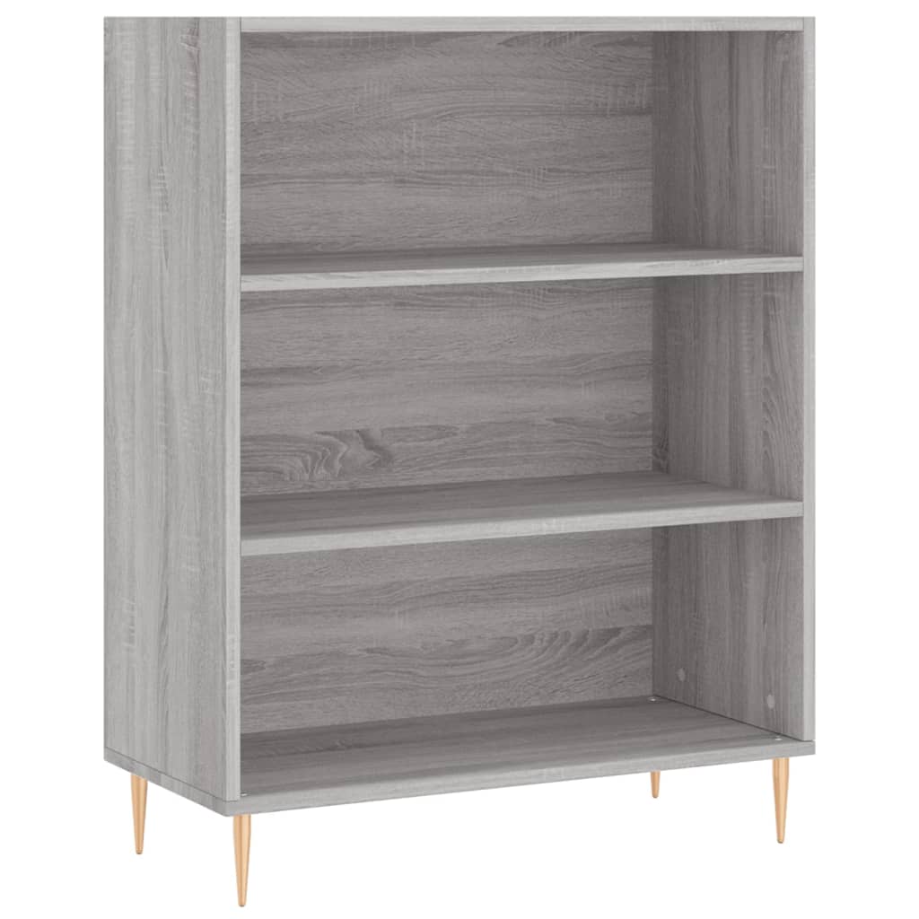 Sonoma gray sideboard 69.5x32.5x180 cm engineered wood