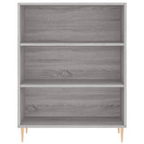 Sonoma gray sideboard 69.5x32.5x180 cm engineered wood