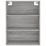 Sonoma gray sideboard 69.5x32.5x180 cm engineered wood