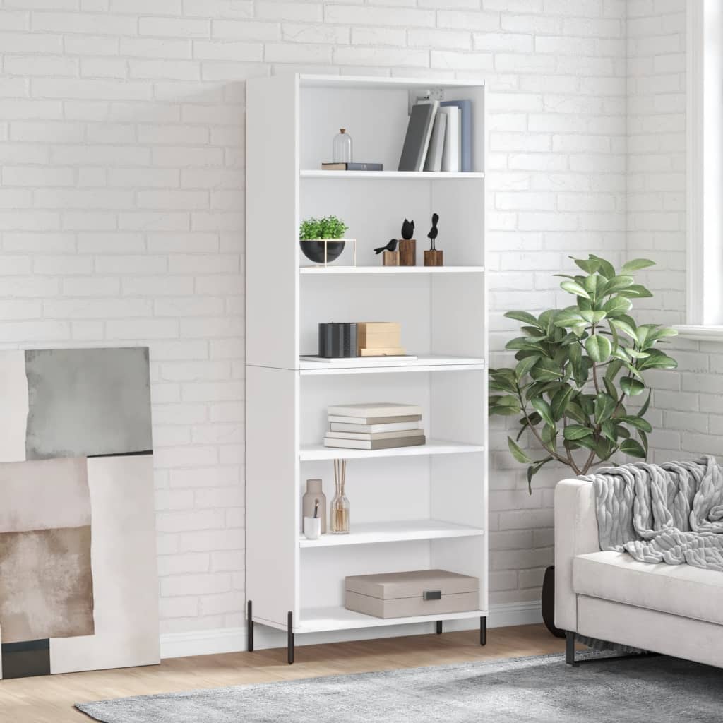 White sideboard 69.5x32.5x180 cm engineered wood