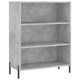 Concrete gray sideboard 69.5x32.5x180 cm engineered wood