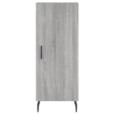 Buffet haut Sonoma gris 34,5x34x180 cm Bois d'ingénierie