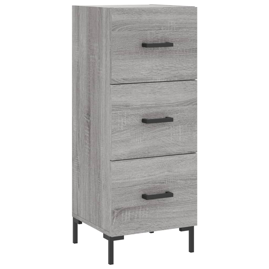 Buffet haut Sonoma gris 34,5x34x180 cm Bois d'ingénierie