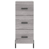 Buffet haut Sonoma gris 34,5x34x180 cm Bois d'ingénierie