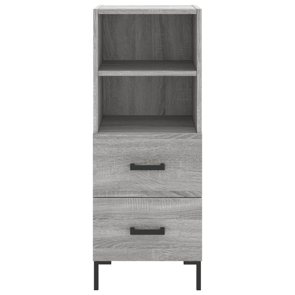 Buffet haut Sonoma gris 34,5x34x180 cm Bois d'ingénierie