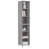 Buffet haut Sonoma gris 34,5x32,5x180 cm Bois d'ingénierie