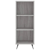 Buffet haut Sonoma gris 34,5x32,5x180 cm Bois d'ingénierie