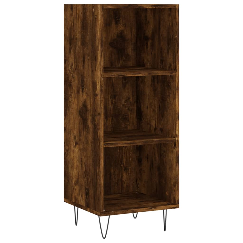 Hohes Sideboard Räuchereiche 34,5x32,5x180 cm Holzwerkstoff