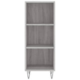 Buffet haut Sonoma gris 34,5x32,5x180 cm Bois d'ingénierie