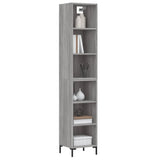 Buffet haut Sonoma gris 34,5x32,5x180 cm Bois d'ingénierie