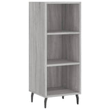 Buffet haut Sonoma gris 34,5x32,5x180 cm Bois d'ingénierie