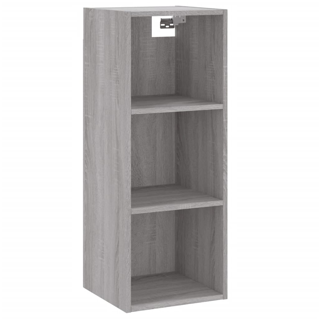 Buffet haut Sonoma gris 34,5x34x180 cm Bois d'ingénierie