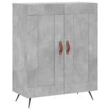 High sideboard Concrete gray 69.5x34x180 cm Engineered wood